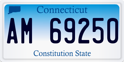 CT license plate AM69250