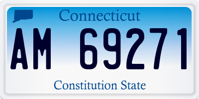 CT license plate AM69271