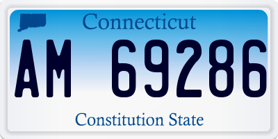 CT license plate AM69286