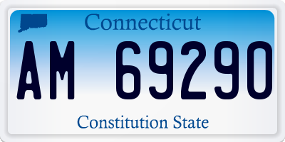 CT license plate AM69290