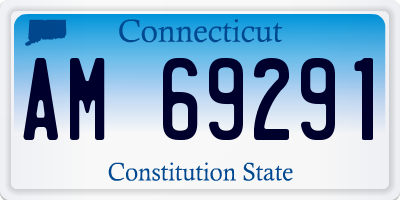 CT license plate AM69291