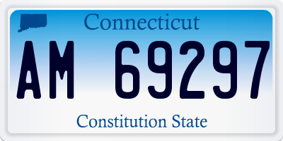 CT license plate AM69297