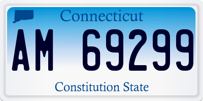 CT license plate AM69299