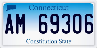 CT license plate AM69306