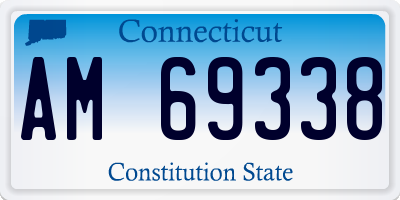 CT license plate AM69338