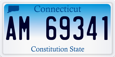 CT license plate AM69341