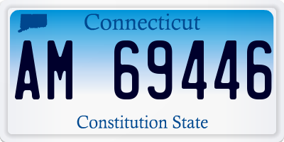 CT license plate AM69446