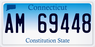 CT license plate AM69448