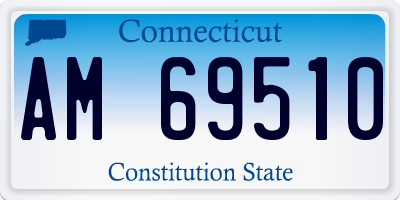 CT license plate AM69510