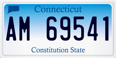 CT license plate AM69541