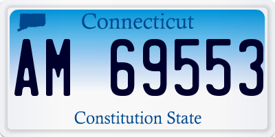CT license plate AM69553