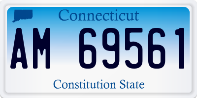 CT license plate AM69561