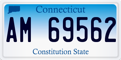 CT license plate AM69562