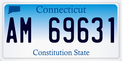CT license plate AM69631