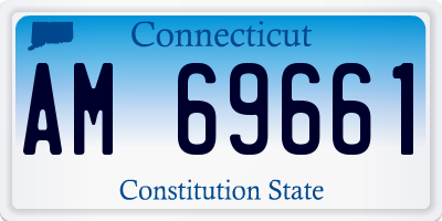 CT license plate AM69661