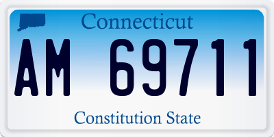 CT license plate AM69711