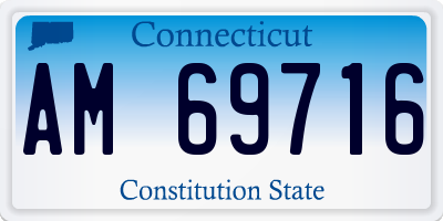 CT license plate AM69716