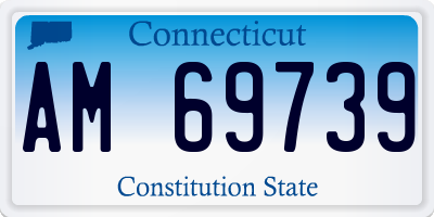 CT license plate AM69739