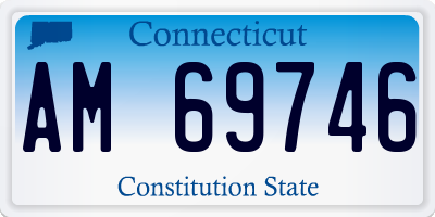 CT license plate AM69746
