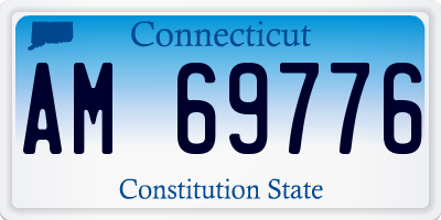 CT license plate AM69776