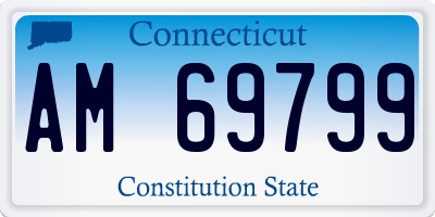 CT license plate AM69799