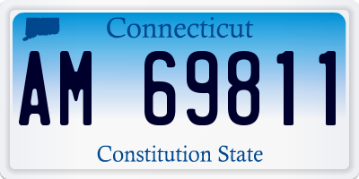 CT license plate AM69811