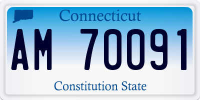 CT license plate AM70091