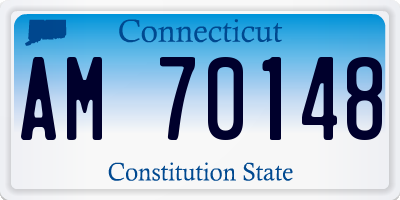 CT license plate AM70148