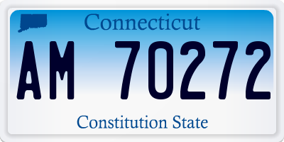 CT license plate AM70272