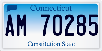 CT license plate AM70285