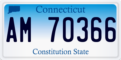 CT license plate AM70366