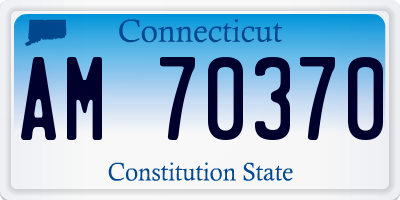 CT license plate AM70370