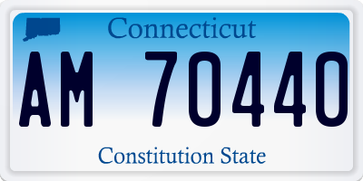 CT license plate AM70440