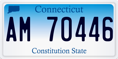CT license plate AM70446