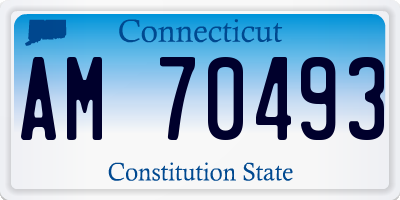 CT license plate AM70493