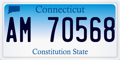 CT license plate AM70568