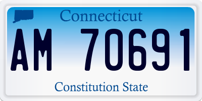 CT license plate AM70691