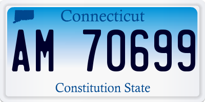 CT license plate AM70699