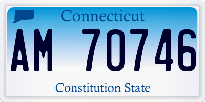 CT license plate AM70746