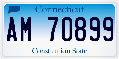 CT license plate AM70899