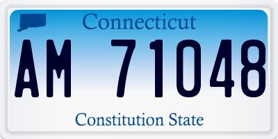 CT license plate AM71048