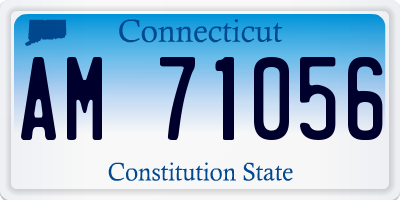 CT license plate AM71056