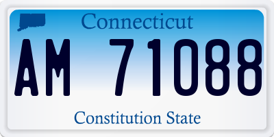 CT license plate AM71088