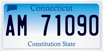 CT license plate AM71090