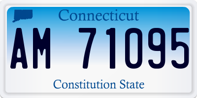 CT license plate AM71095