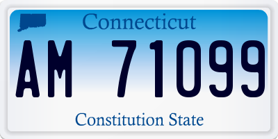 CT license plate AM71099