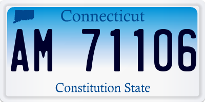 CT license plate AM71106