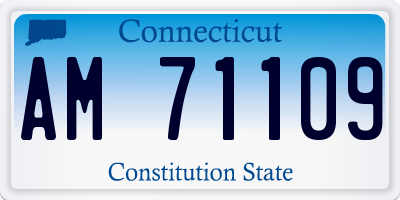 CT license plate AM71109