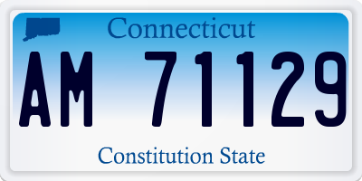 CT license plate AM71129