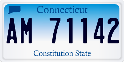 CT license plate AM71142